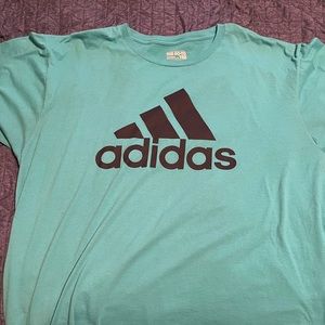 Mens teal adidas tshirt